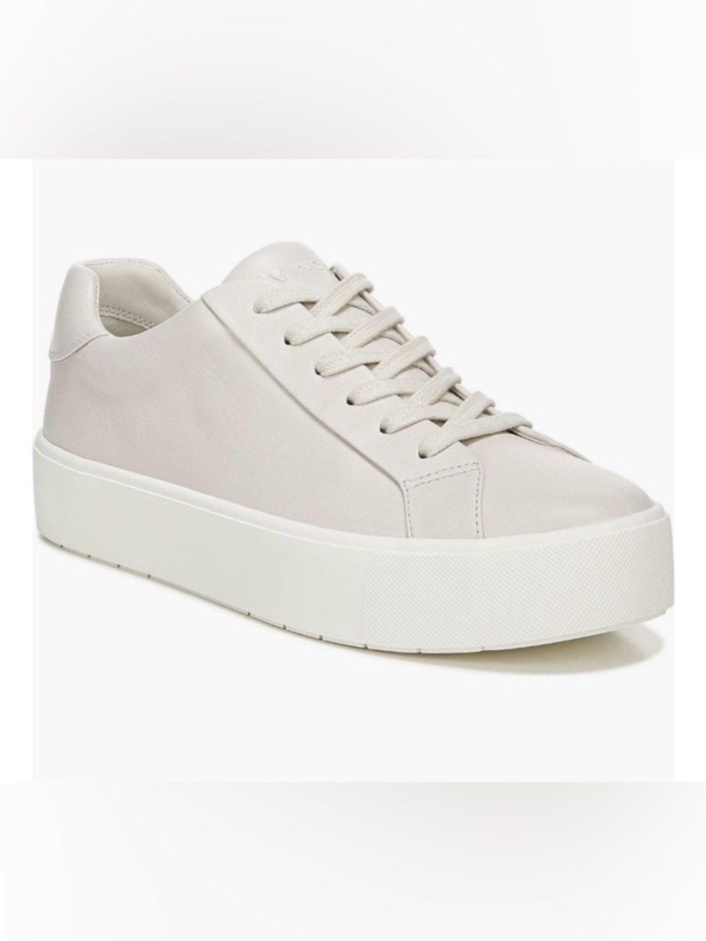 Vince Benfield Platform Sneaker in Off White leather